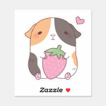 Cute bunny and kawaii strawberries postage, Zazzle