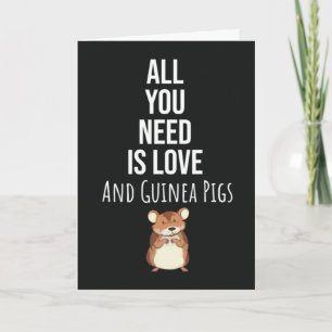 Cute Guinea Pig Cards Pet Animal Lover