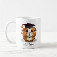 Cute Guinea Pig Cartoon Personalised Graduation