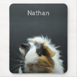 Cute Guinea Pig Chalkboard Personalised Mouse Mat