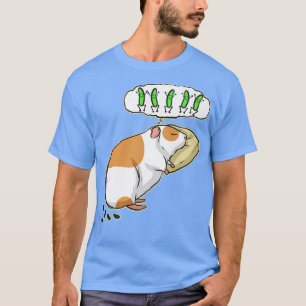 Cute Guinea Pig Dreaming about Food Funny Guinea T-Shirt