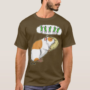 Cute Guinea Pig Dreaming about Food - Funny Guinea T-Shirt
