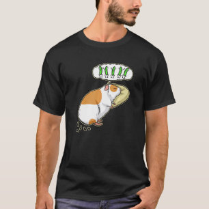 Cute Guinea Pig Dreaming About Food  Guinea Pig T-Shirt