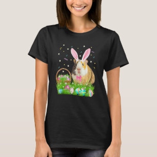 Cute Guinea Pig Easter Day Bunny Egg Tee Mens Kids