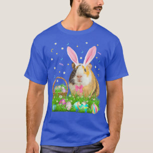 Cute Guinea Pig Easter Day Bunny Egg Tee Mens Wome