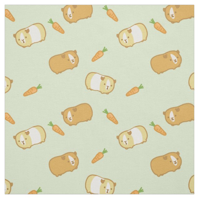 Cute Guinea Pig Fabric (Swatch)