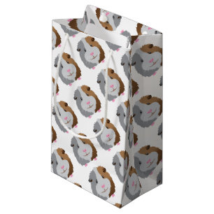 cute guinea pig face small gift bag