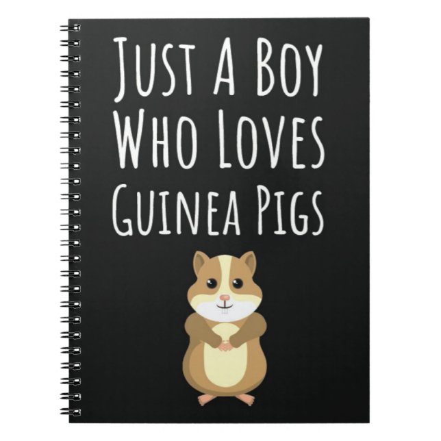 Cute Guinea Pig Gifts For Baby Boys Kids Lover Notebook (Front)