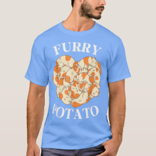 Cute Guinea Pig Heart Furry Potato Lover758  T-Shirt
