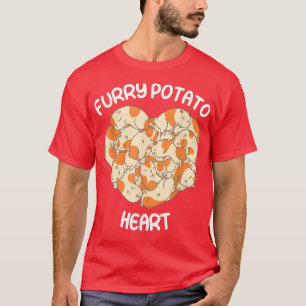 Cute Guinea Pig Heart Furry Potato Lover 110 T-Shirt