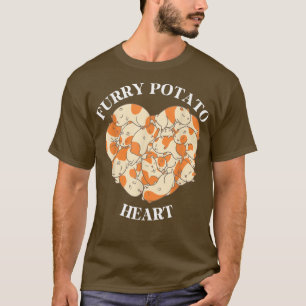 Cute Guinea Pig Heart Furry Potato Lover 769 T-Shirt