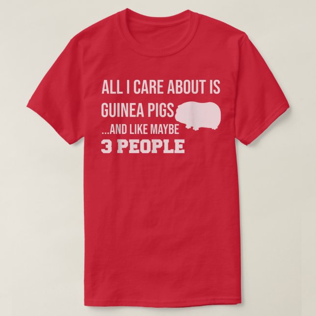 Cute Guinea Pig Lover  T-Shirt (Design Front)