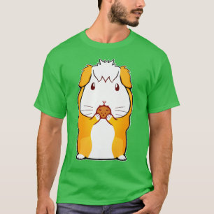 Cute Guinea Pig Lover Women Eating Cookie Guinea P T-Shirt