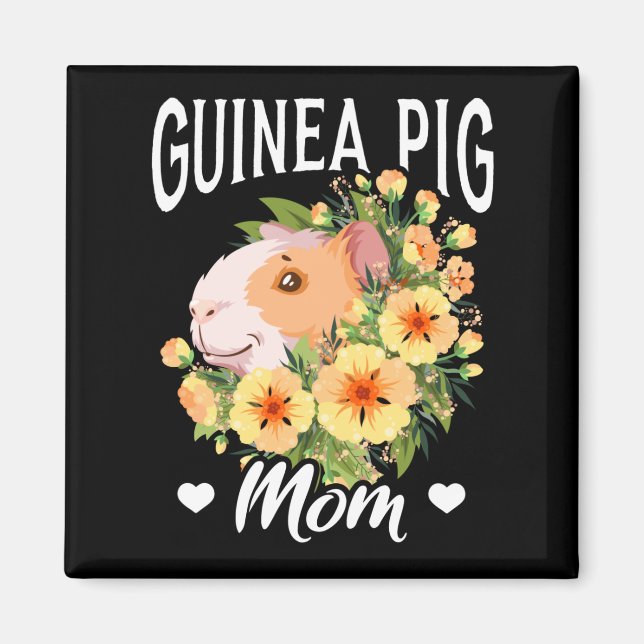 Cute Guinea Pig Mum Magnet (Front)