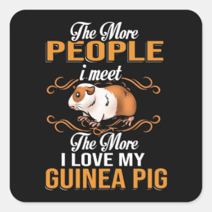 Cute Guinea Pig Mum Square Sticker