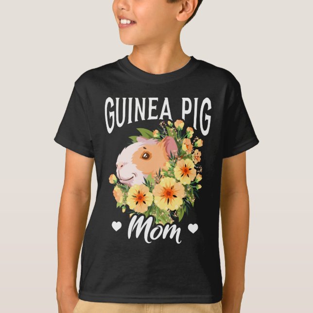 Cute Guinea Pig Mum T-Shirt (Front)