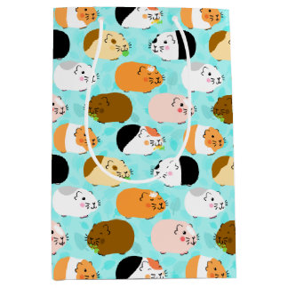 Cute Guinea Pig Pattern Medium Gift Bag