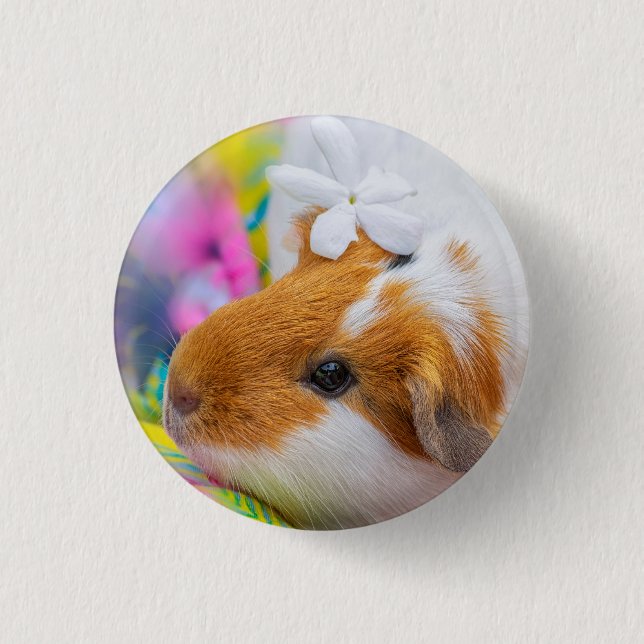 Cute Guinea Pig Pet 3 Cm Round Badge (Front)