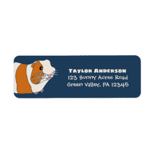 Cute Guinea Pig Return Address