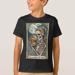Cute guinea pig skeleton mum tarot card owner petC T-Shirt