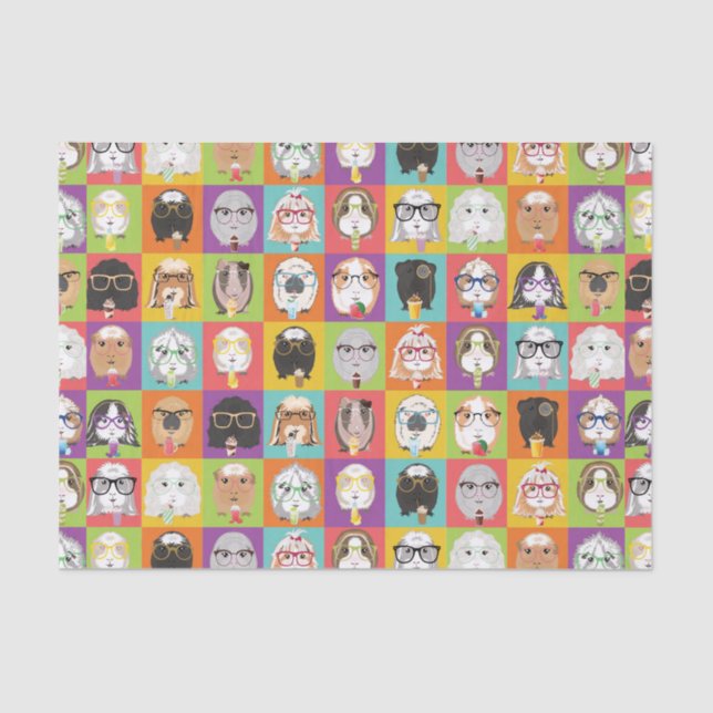 Cute Guinea Pig Tissue Paper (Front)