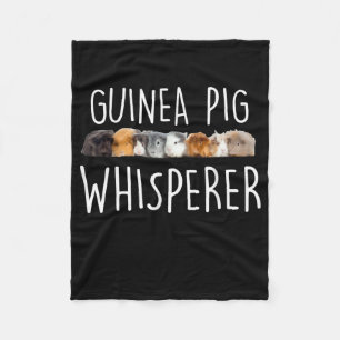 Cute Guinea Pig Whisperer Animal Lover Gift Fleece Blanket