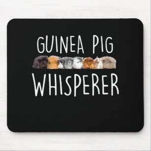 Cute Guinea Pig Whisperer Animal Lover Gift Mouse Mat