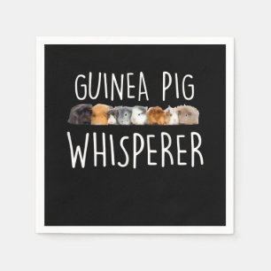 Cute Guinea Pig Whisperer Animal Lover Gift Napkin