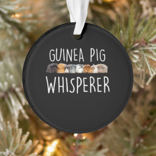 Cute Guinea Pig Whisperer Animal Lover Gift Ornament