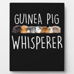 Cute Guinea Pig Whisperer Animal Lover Gift Plaque