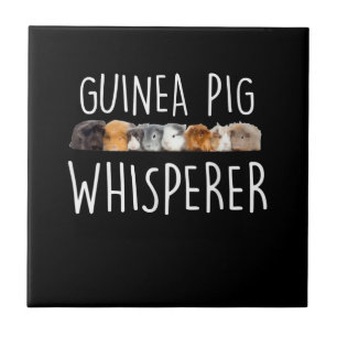Cute Guinea Pig Whisperer Animal Lover Gift Tile