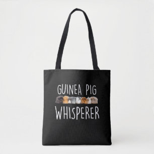Cute Guinea Pig Whisperer Animal Lover Gift Tote Bag