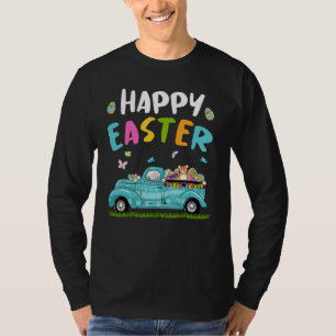 Cute Guinea Pig With Bunny Ears Egg Hunting Truck T-Shirt