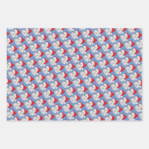 Cute Guinea Pig with Christmas hat, personalised  Wrapping Paper Sheet