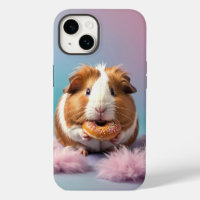 Cute Guinea Pig With Doughnut Pastel Gradient 