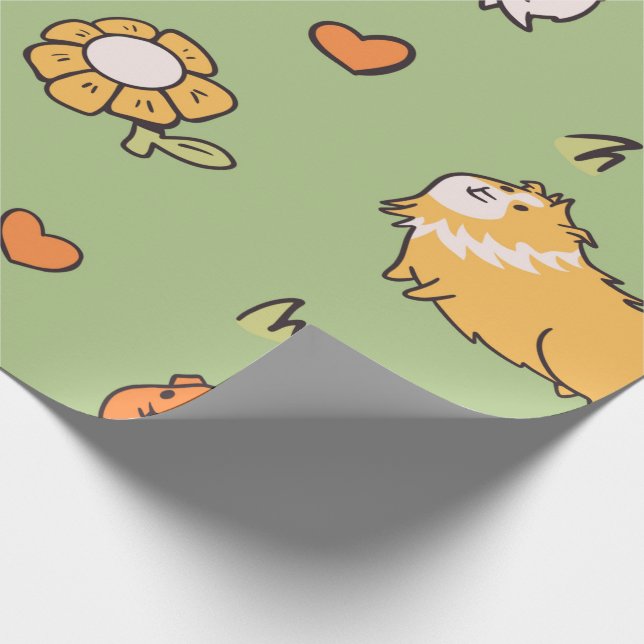 Cute Guinea Pig Wrapping Paper  (Corner)