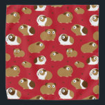 Cute Guinea Pigs Bandanna<br><div class="desc">Cute guinea pigs.</div>
