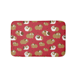 Cute Guinea Pigs Bath Mat