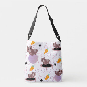 Cute Guinea Pigs Exercising Crossbody Bag