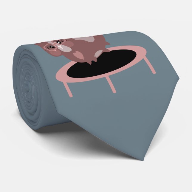 Cute Guinea Pigs Exercising Tie (Rolled)