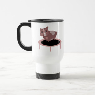 Cute Guinea Pigs Exercising Travel Mug