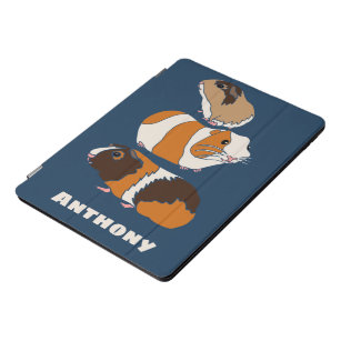 Cute Guinea Pigs Illustrations Personalised iPad Pro Cover