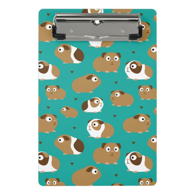 Cute Guinea Pigs Mini Clipboard (Front)