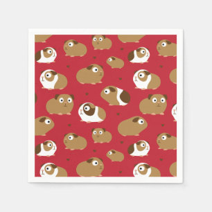 Cute Guinea Pigs Napkins