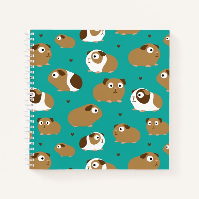 Cute Guinea Pigs Notebook (Front)
