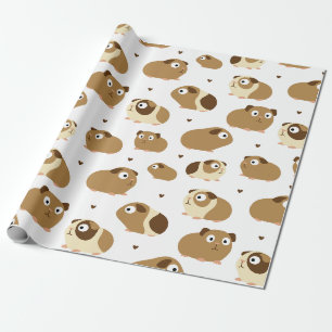 Cute Guinea Pigs Wrapping Paper