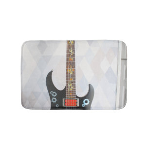 Cute Guitar Bath Mat