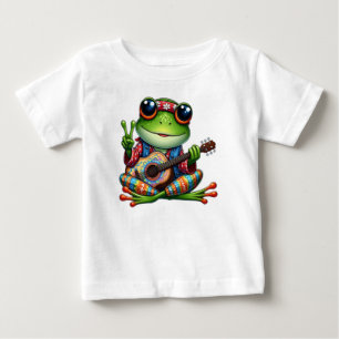 Cute Guitar Frog Baby T-Shirt