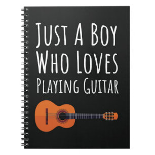 Cute Guitar Player Gifts For Baby Boys Kids Lover Notebook