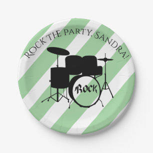 Cute Guitar Rock And Roll Musical Instruments  Paper Plate